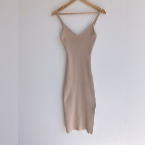 Lulus women’s long awaited ribbed bodycon midi dress